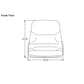 Uni Pro Black Vinyl Seat Fits Caterpillar Replaces B94116