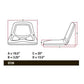 3284599M91 New Flip Dishpan Seat Fits Massey Ferguson 1010 1045