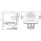 Yellow Universal Tractor Suspension Seat Fits John Deere 2550, 2630, 2640, 2750