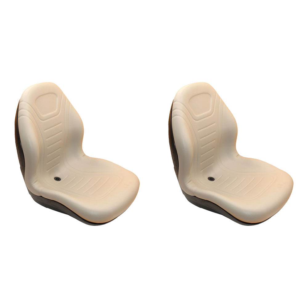 LVA10029 2 Grey Milsco High Back Seat Fits John Deere Gators