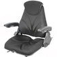 Black Cloth Seat Fits Tractor Lawn Mower Skidsteer Loader Forklift Backhoe Dozer