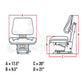 Yellow Universal Trapezoid Seat Fits Yanmar Replaces T333YL