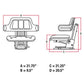 W333Yl Full-Suspension Yellow Seat Fits John Deere Tractor Models