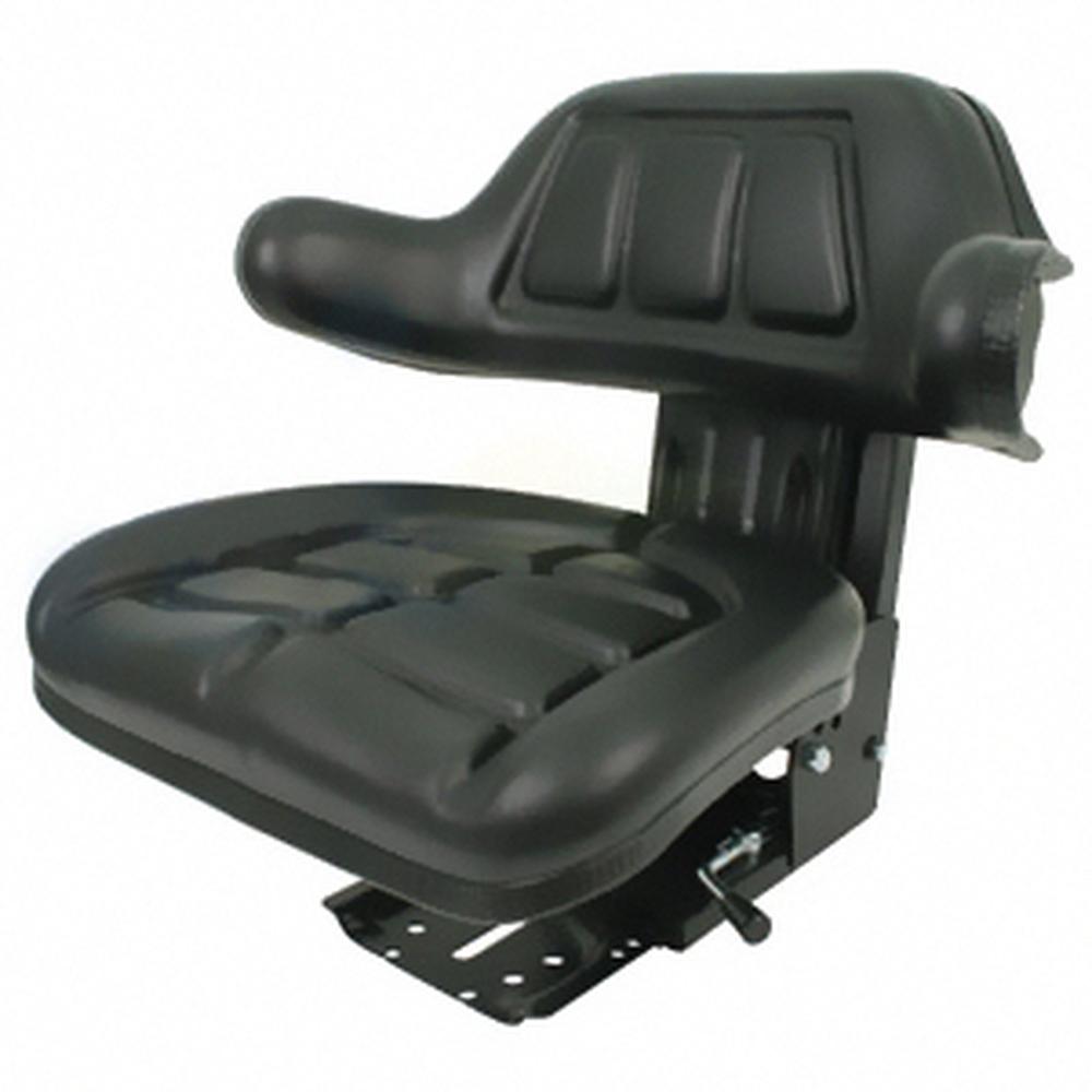 Black Wrap Back Tractor Suspension Seat Fits Ford/New Holland 600 601 800