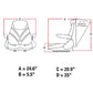 Black Vinyl Seat Fits Case/International Harvester Models A-F20ST105 A-F20ST105-
