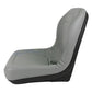 Compact Tractor Skid Steer Loader UTV Lawn Garden Mower Seat Gray 1 Pair (2)