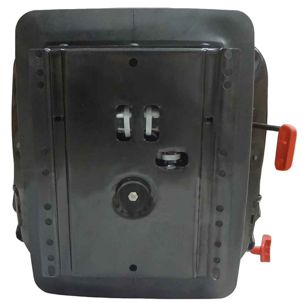 FAA1220 Tractor Seat Assembly Air Ride Head Rest Armrests Lumbar Brown Fabric