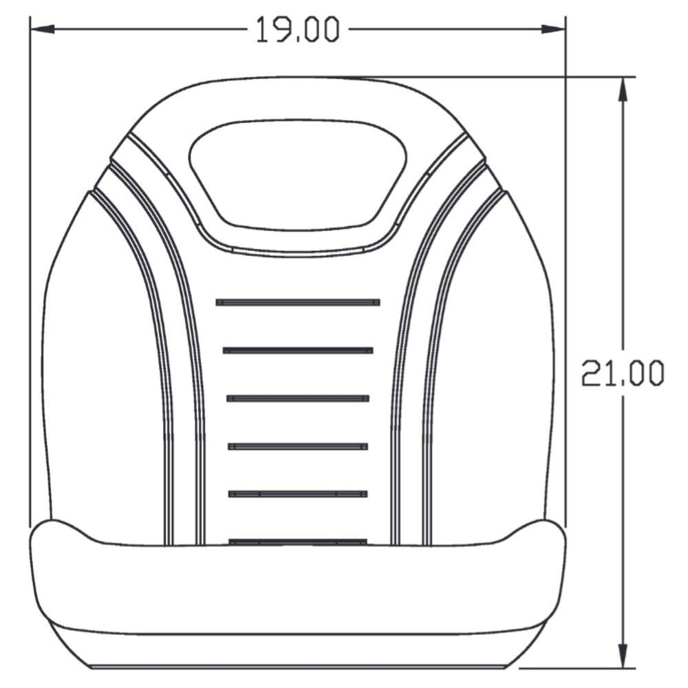 Black Seat with Hinge Bracket Fits Ford New Holland 45 TC23DA TC25 2030 T10