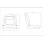 Ultra High-Back Seat(Yellow) Fits Universal Products Replaces 1430000