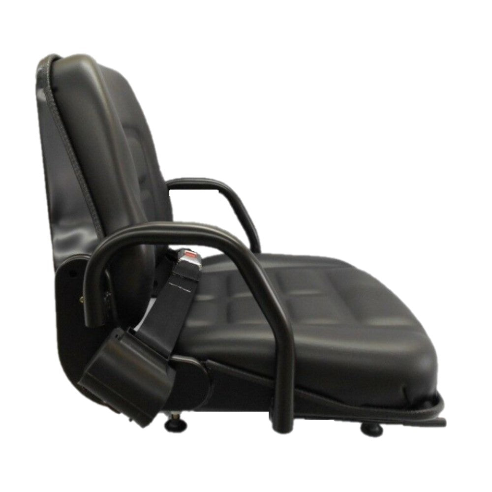 Black Universal Fold Down Seat 3550 Series For Zero-Turns & Industrial Equipment