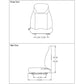 Replacement Yellow Seat w/Armrests Fits John Deere Z810A Z850A Z910A Z925A Z960A