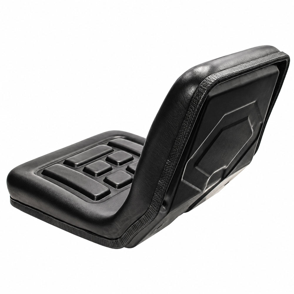 Seat with Flip-Type Brackets Fits Rhino, Steel Pan with Vinyl Covered Cushion