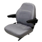 Gray Seat w/armrests Fits AGCO Fits Allis Tractors, Fits Case, Fits JD