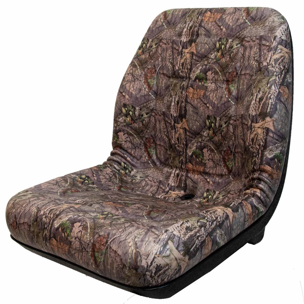 Heavy Duty Vinyl Camo Low Back Seat for Utility Vehicles Lawn Mowers Tractors