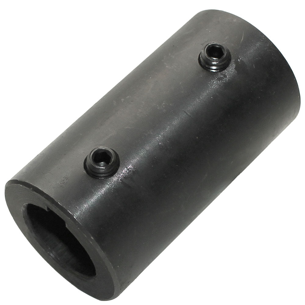 Shaft Coupler 1" Round Bore 3" Length 1 5/8" OD Black Oxide Finish SHFTR-1600