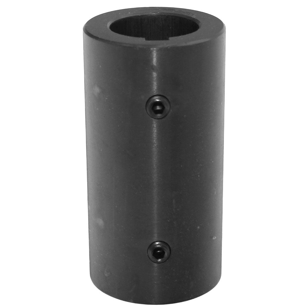 Round Solid Shaft Coupler Fits 1-7/16" Shafts W/Keyway and Set Screws