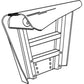 Left Hand Fender Fits International Replaces 533187R1
