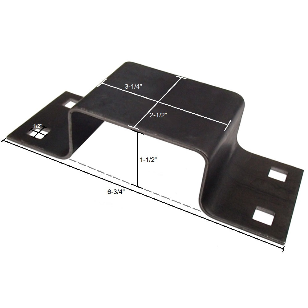 One New Bolt-On Stake Pocket Bracket 6.75" Overall Length 12 Gauge Steel B-2373G