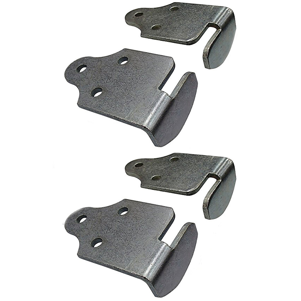 (4) Trailer Utility Wood Sides Latch Rack Stake Body Gates Corner Brackets Set