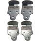 (4) Trailer Utility Wood Sides Latch Rack Stake Body Gates Corner Brackets Set
