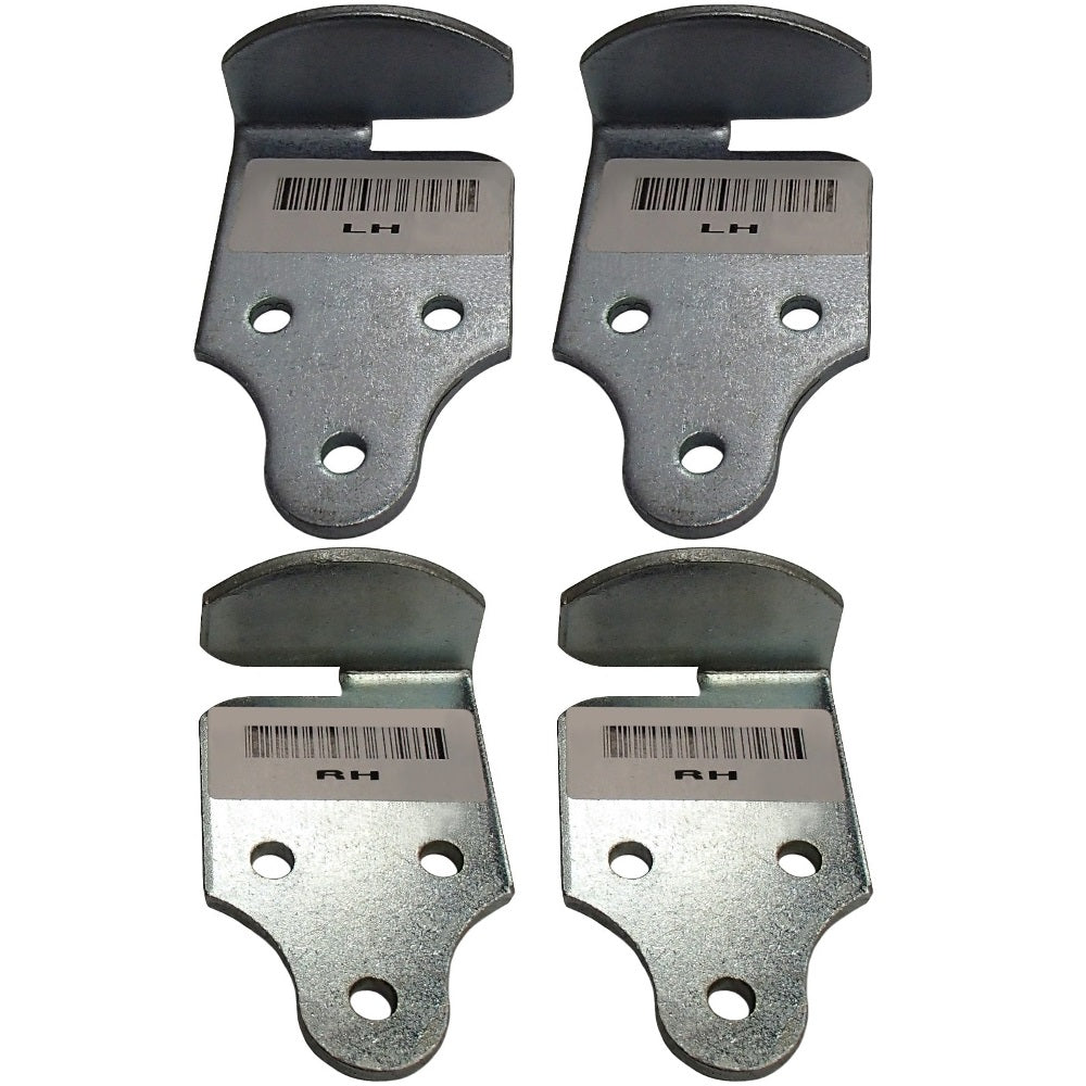 (4) Trailer Utility Wood Sides Latch Rack Stake Body Gates Corner Brackets Set
