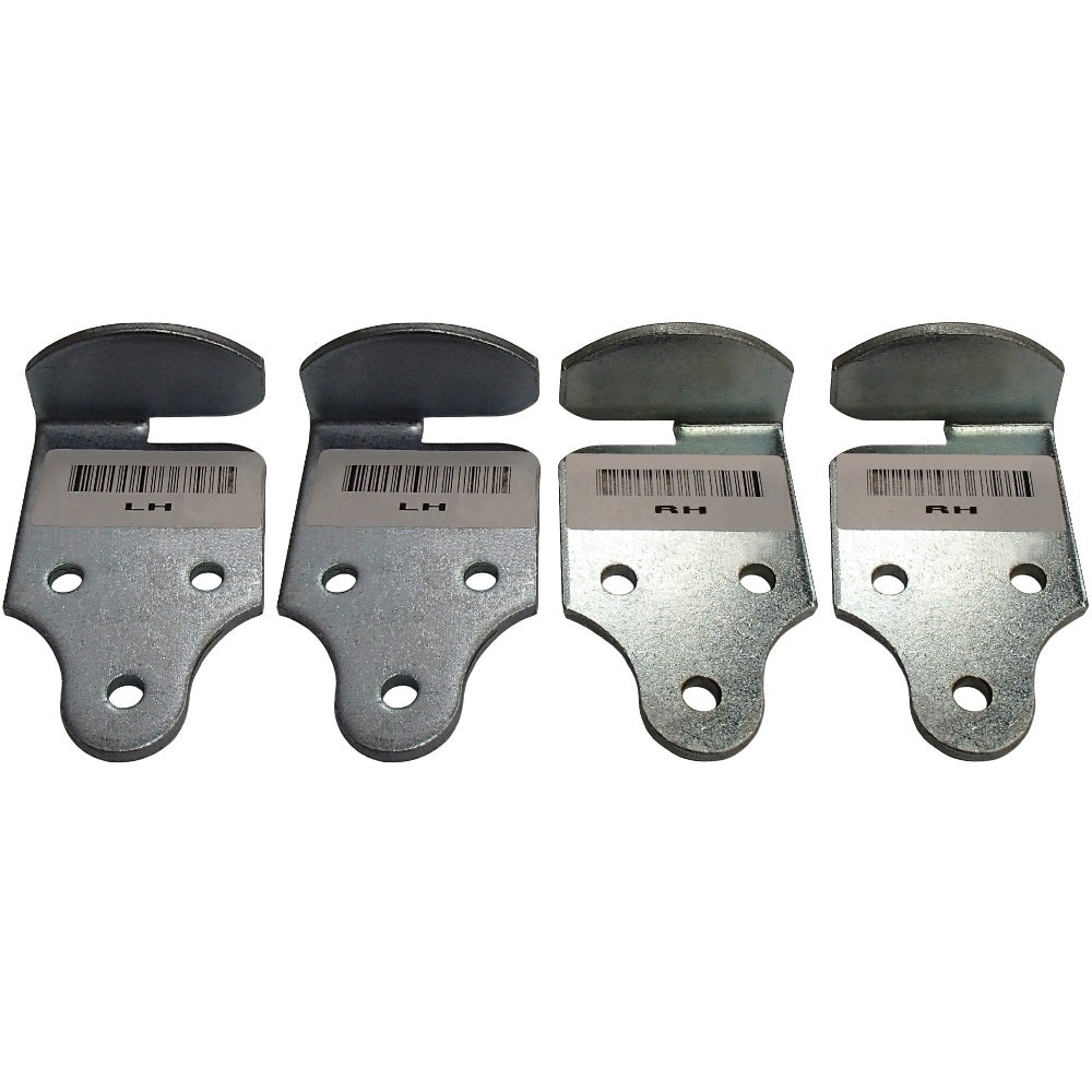 (4) Trailer Utility Wood Sides Latch Rack Stake Body Gates Corner Brackets Set