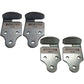 (4) Trailer Utility Wood Sides Latch Rack Stake Body Gates Corner Brackets Set