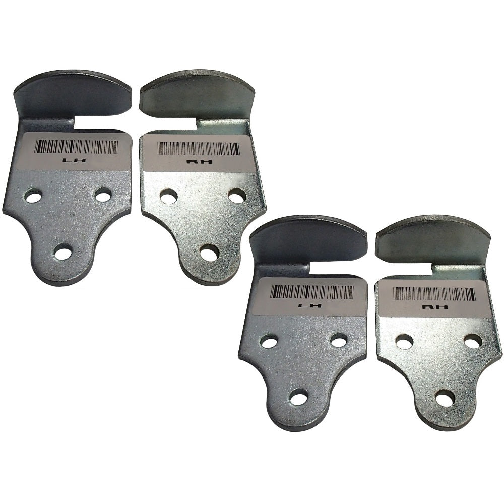 (4) Trailer Utility Wood Sides Latch Rack Stake Body Gates Corner Brackets Set