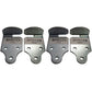 4 PC Utility Trailer Wood Sides Latch Rack Stake Body Gates Corner Brackets