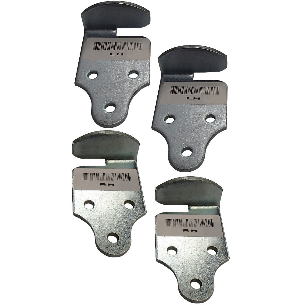 (4) Trailer Utility Wood Sides Latch Rack Stake Body Gates Corner Brackets Set