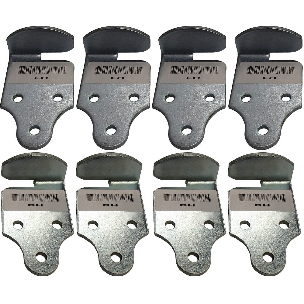 383CB Qty 4: RH & LH Latch Rack Corner Bracket Set Fits Universal Products
