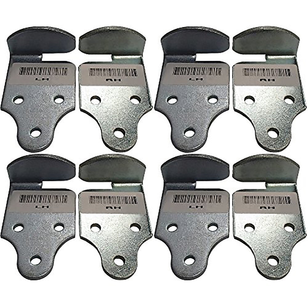 8 pc Trailer Corner Stake Rack Connector Brackets Set Fits Buyers B2585BZ