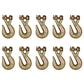 10x 5/16" Clevis Grab Hook Chain Lever Ratch Binder Flatbed Truck Hooks Cargo