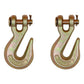 (2) Flatbed Truck Trailer Tow Chain Tie Down 5/16" Clevis Grab Hook