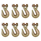 8 x Flatbed Cargo Truck Tow Chain Lever Ratch Binder 5/16" Clevis Grab Hook G43