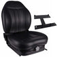 SK8301744 High Back Seat, Black Vinyl w/ Integrated Suspension Fits Kubota