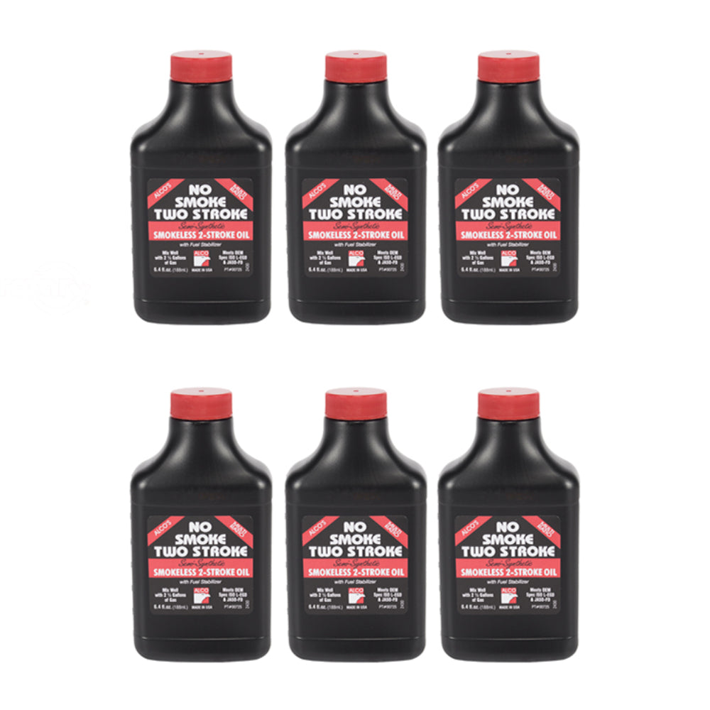 (6) 6.4oz 50:1 2.5 Gallon 2 Cycle Engine Oil Fits Kawasaki