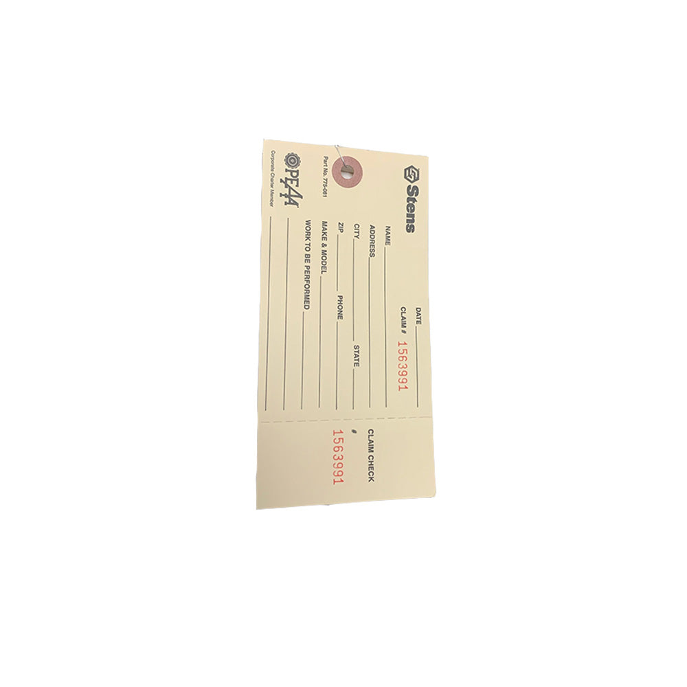 Service Repair Tag Fits Universal Products Replaces 7-09400
