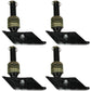 Qty 4: Snow Plow Shoe w/ Square Foot Fits MEYER Replaces 09126