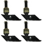 Qty 4: Snow Plow Shoe w/ Square Foot Fits Boss Replaces 09126