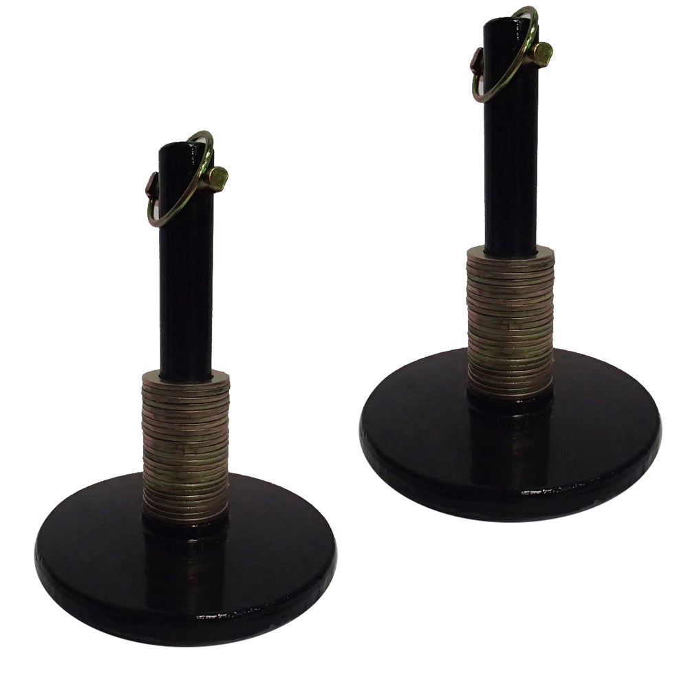 (2) 49067 Snow Plow Shoe Assemblies Fits Western Plow 1" Rod 6’’ Disc 19 Washers