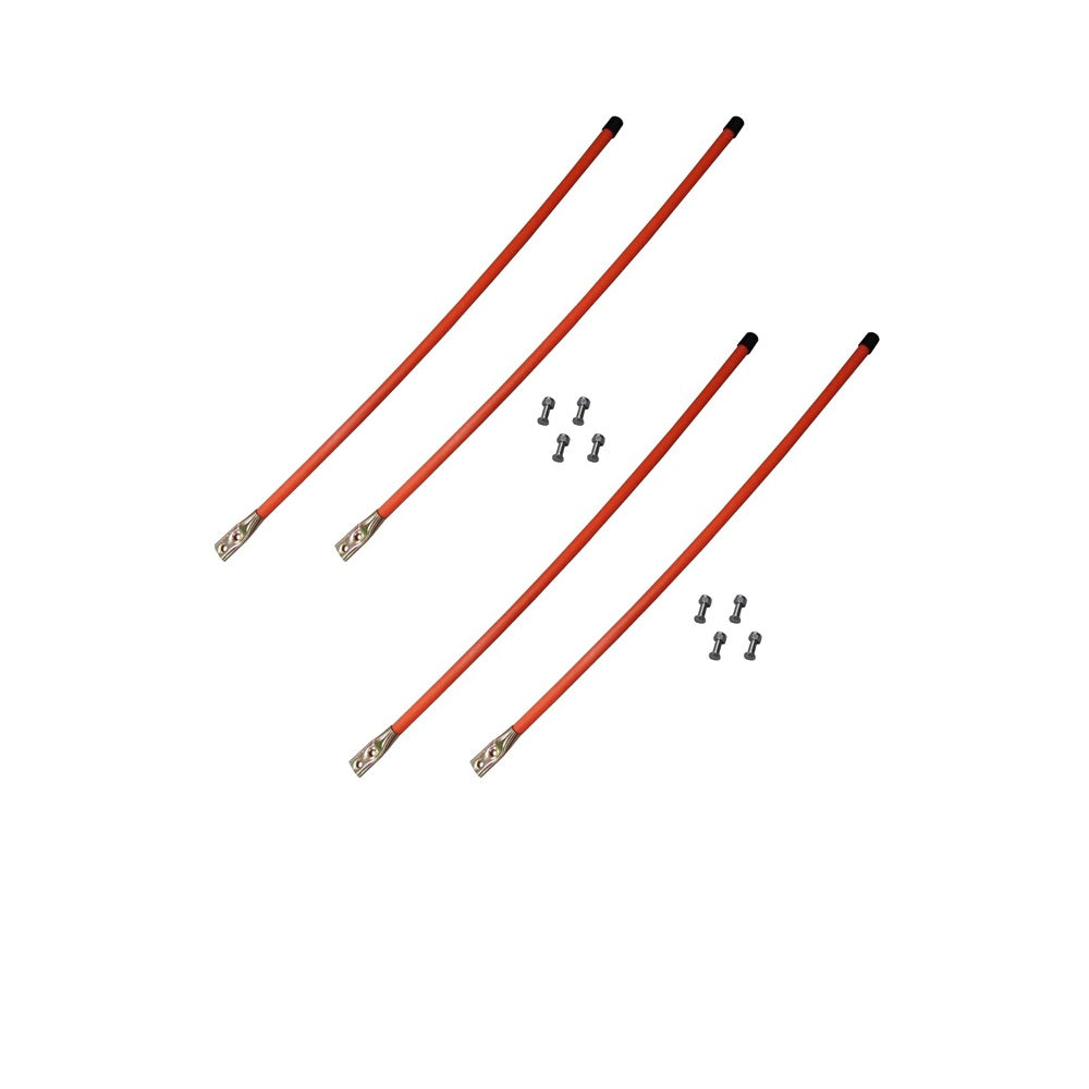 2 Pair of 36" Universal Snow Plow Blade Marker Guide Kits Fluorescent Orange