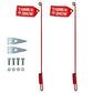 Buyers Products Set of 26" Plow Blade Guide Kit with Flags for Western Wide-Out