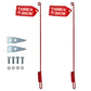 (2) New 24" SNOW PLOW BLADE MARKER GUIDES w/ Flags for Buyers SAM 1308210 Sticks