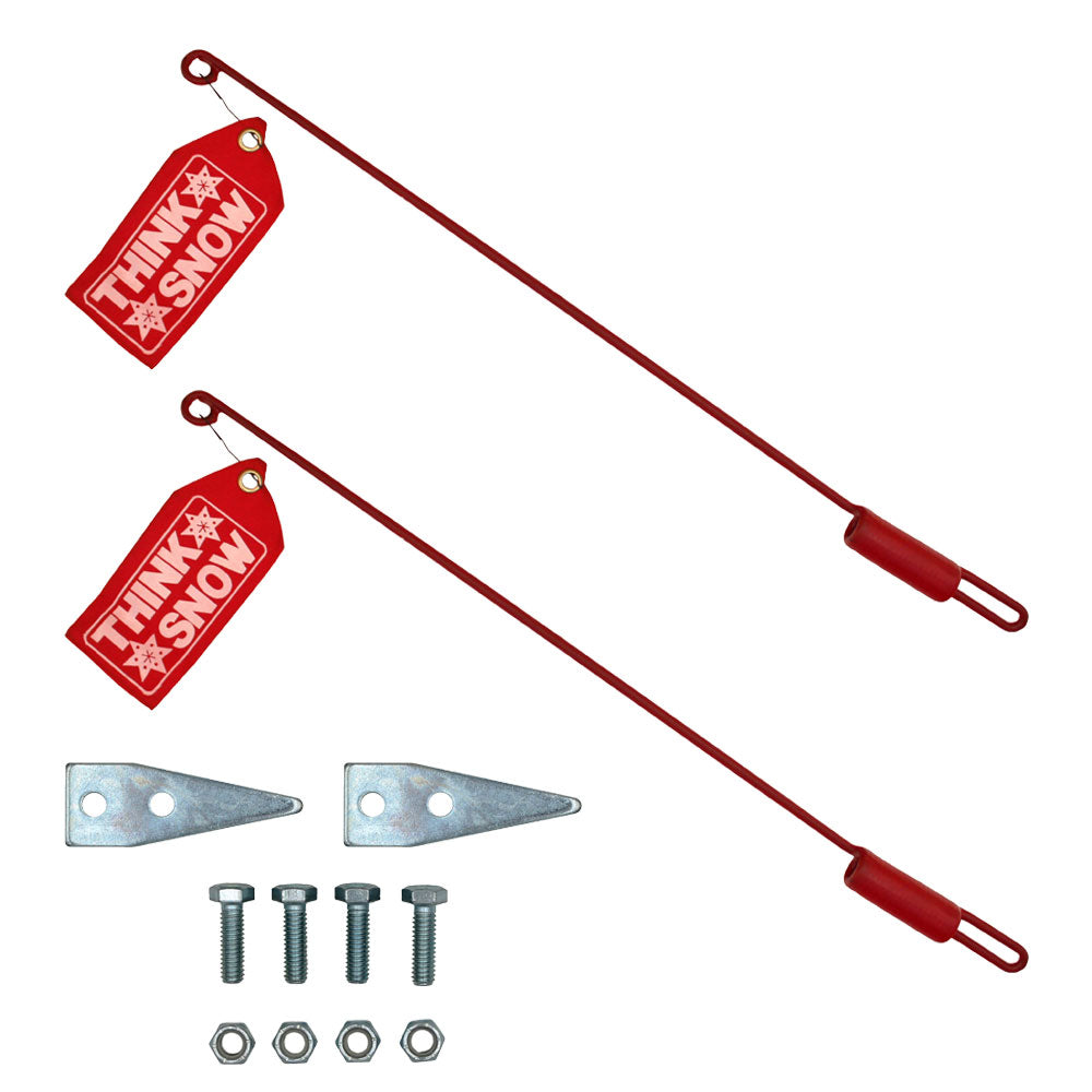 Buyers Products Set of 26" Plow Blade Guide Kit with Flags for Western Wide-Out