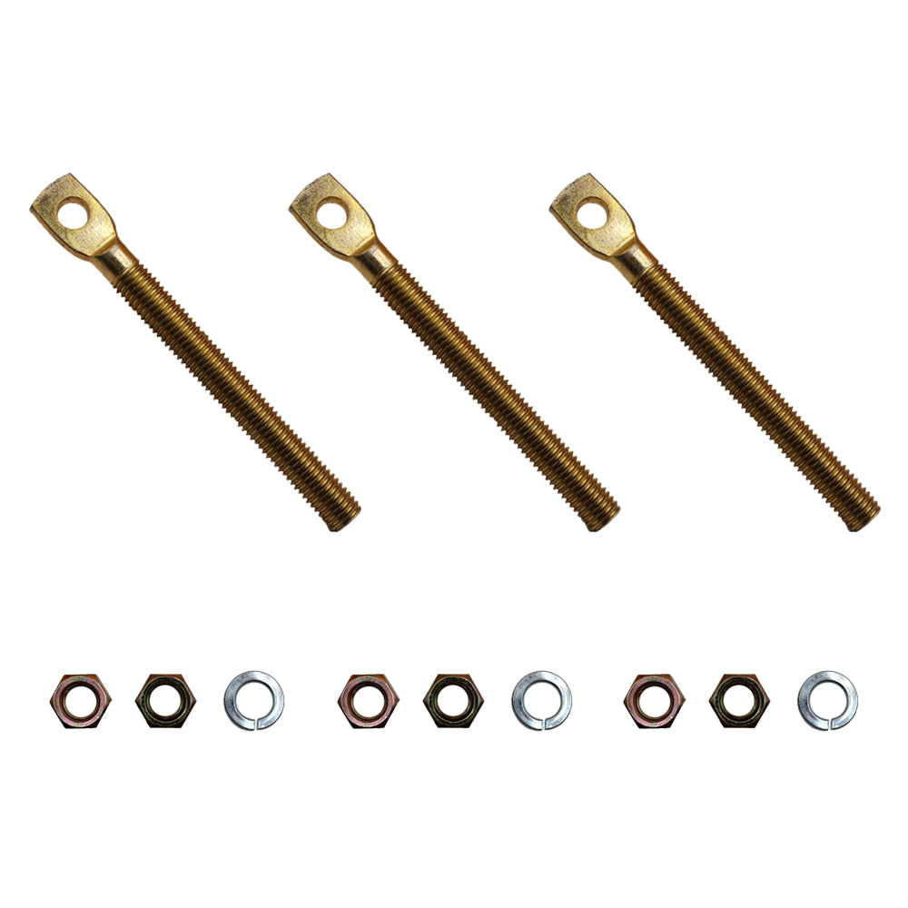 Qty 3: Snow Plow Eyebolt w/ Nuts Fits Blizzard Replaces 09124