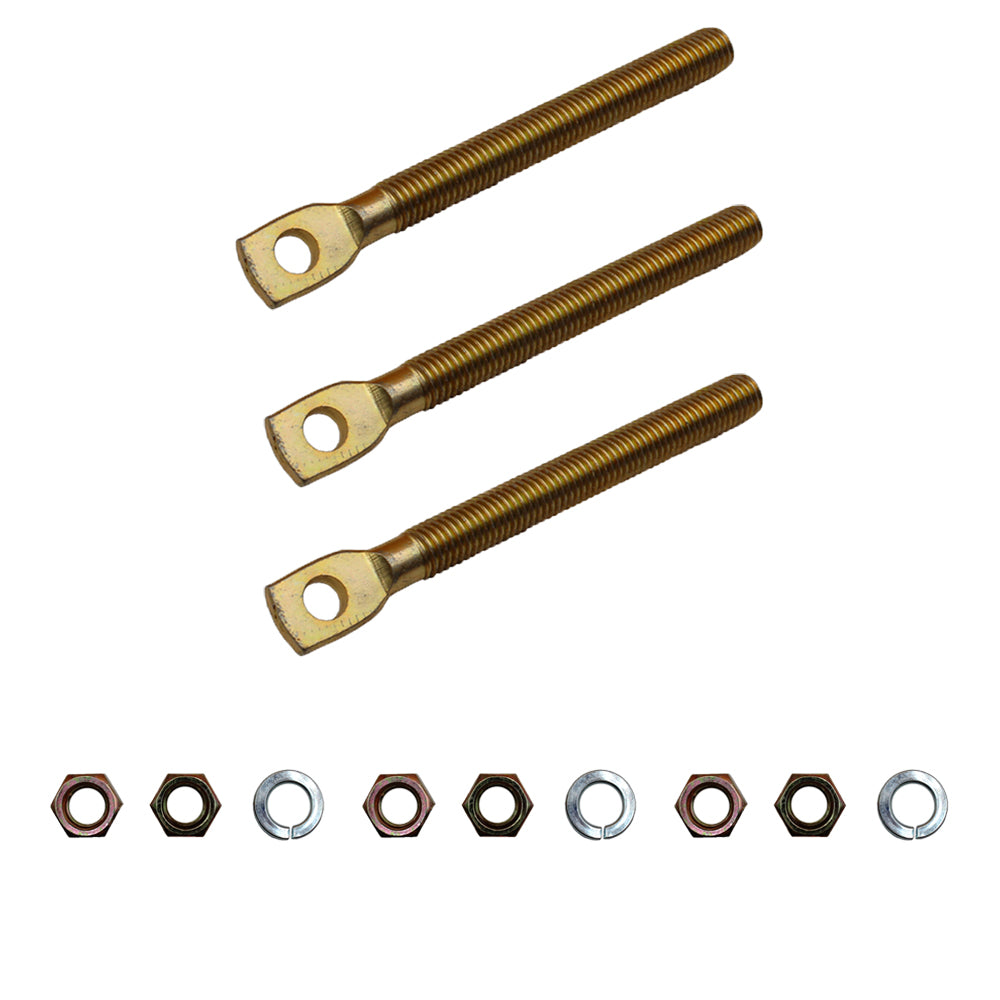 Qty 3: Snow Plow Eyebolt w/ Nuts Fits Western Replaces 09124