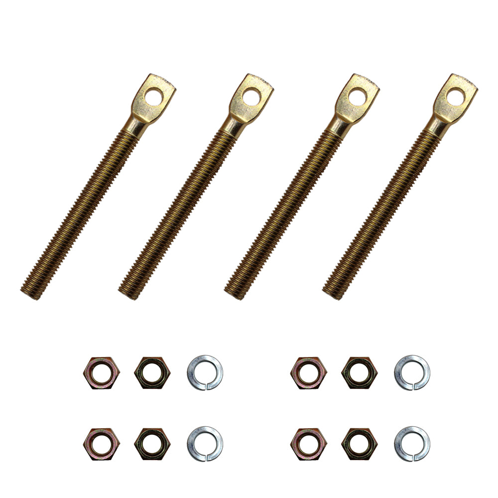 Qty 4: Snow Plow Eyebolt w/ Nuts Fits Blizzard Replaces 09124