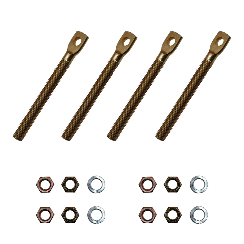 Qty 4: Snow Plow Eyebolt w/ Nuts Fits CURTIS Replaces 09124