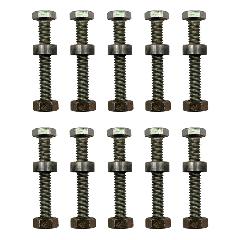 Qty 10: Shear Pin with Nut & Spacer
 Fits Allis Chalmers Replaces 1501216MA